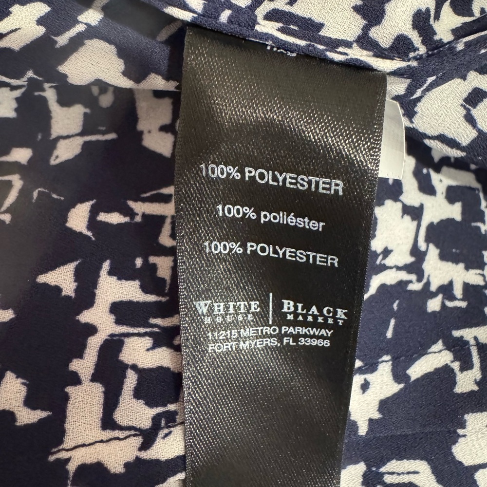 WHBM Navy and White Maxi Dress - Picture 6 of 8